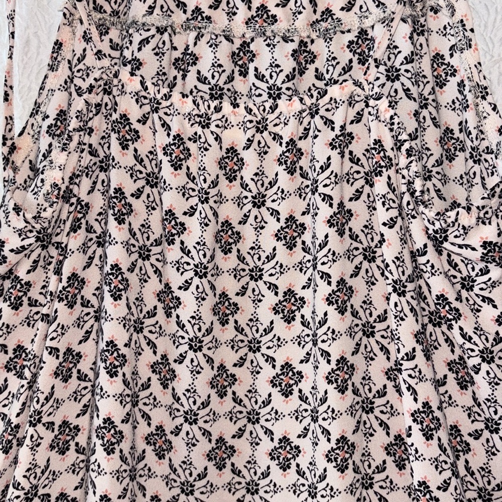 Living Doll Los Angeles Floral Halter Spaghetti Strap Maxi Dress - Picture 5 of 9